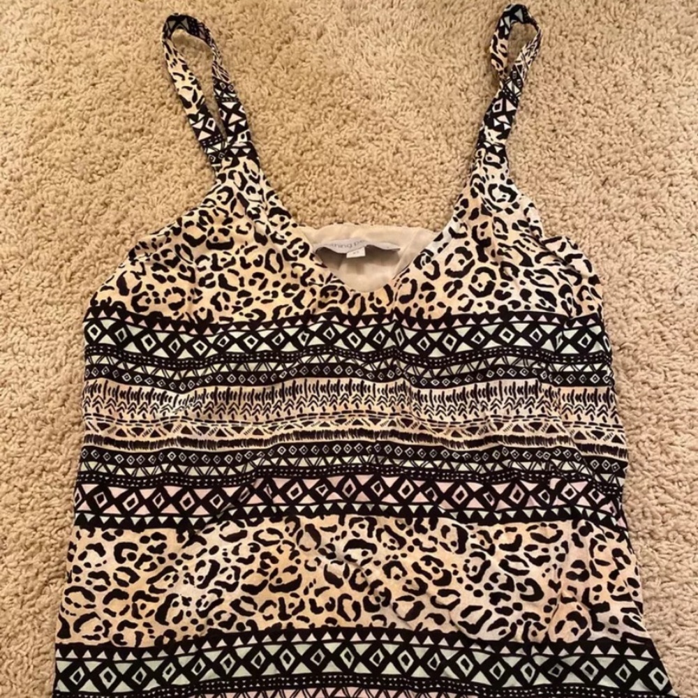 NEW Nothing personal leopard print tank top XS